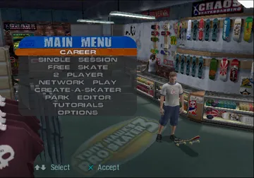 Tony Hawk's Pro Skater 3 screen shot title